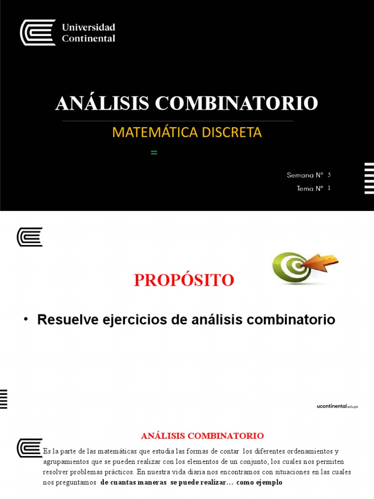 Análisis Combinatorio Final | PDF | Combinatoria | Matemáticas