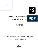 Disaster Readiness and Risk Reduction: Learning Activity Sheet