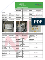 Preventive Maintenance: eFSR Details