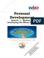 Personal Development: Quarter 1 - Module 2: Developing The Whole Person