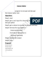 Caesar Cipher Aim:: #Include #Include Using Namespace STD Void Encryptyfunc (