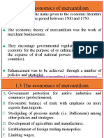 The economics of mercantilism & physiocracy