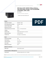 APC Back-UPS 1000VA Without Battery With Selectable Charger and Flooded/SMF Compatible, 230V, India