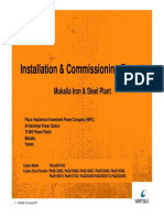 Installation & Commissioning Report: Mukalla Iron & Steel Plant