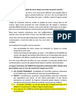 Enquête Sur La Qualité de Notre Réseau Au Grand Marché