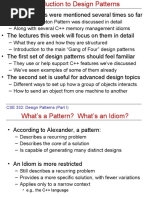 Design Patterns Were Mentioned Several Times So Far