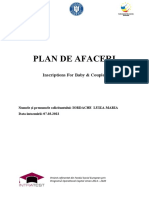 Plan de Afaceri: Inscriptions For Baby & Couples