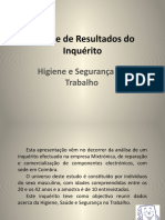 Análise de Resultados Do Inquérito