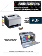 Samsung CLP 300 Cartridge Remanufacturing Instructions