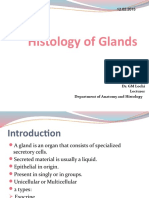 Histology of Glands: Dr. GM Lochi Lecturer Department of Anatomy and Histology