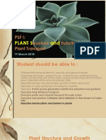 PSF I: Tructure Function Plant Transport