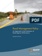 Ssatp Evaluation Road Agency Performance