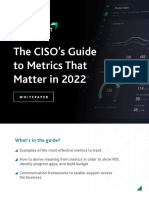 The CISO's Guide To Metrics That Matter in 2022
