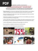Download WORLD HUNGER SOLUTION - Hydroponic Self-Contained Community Feeding Systems FISH PLANT SOLAR WIND by the Marketing Consultants Group by MarketingConsultantsGroupcom SN57091594 doc pdf