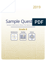 Sample Questions: Grade 8