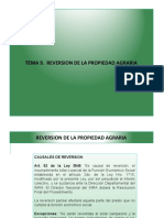 Tema 9. Reversion de La Propiedad Agraria