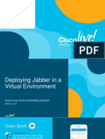 Deploying Jabber in A Virtual Environment