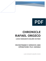 Chronicle Rafael Orozco: Microfinance Services and Operations File 2405062