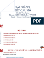 Baøi Giaûng Keát Caáu Gỗ: GV: Leâ Vaên Thoâng Địa chỉ: KXD-ĐH Kiến Truùc TP.HCM Email: thong.levan@uah.edu.vn