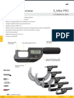 S - Mike PRO Professional Micrometer: Description Cylindrical Ø6.5