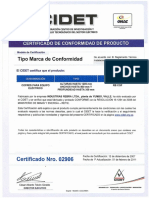 Certificado Cidet Cofres Rebra