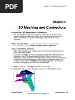 1D Meshing with RBE2 and RBE3 Elements | PDF | Beam (Structure) | Screw