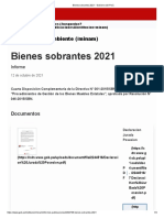 Publicación Web - Bienes Sobrantes 2021 - Gobierno Del Perú