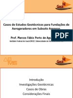 Fundações de Aerogeradores em Subsolo Arenoso do Ceará
