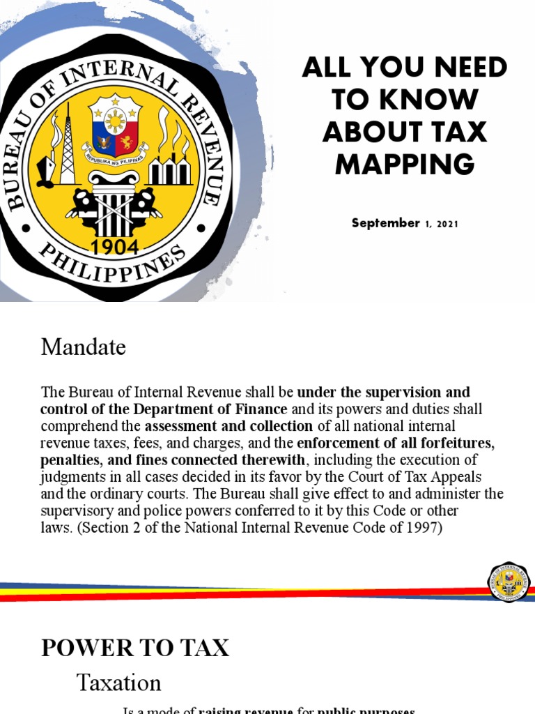 All You Need To Know About Tax Mapping September 1, 2021 PDF