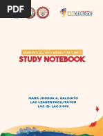 Study Notebook Galinato