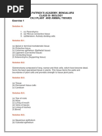 CH.3 PLANT AND ANIMAL TISSUES Class 9 Notes Icse