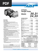 5 Frame Plunger Pump Models: Specifications Features