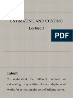 Estimating and Costing