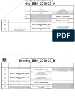 Timetable Fall 2021