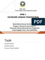 Sosio Bab 1 Ekonomi Zaman Tradisional