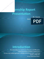 A Internship Report