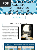 Bodas de caná - COM ENFASE NAS SETE CARTAS - jovens