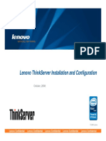 Lenovo Thinkserver Installation and Configuration: October, 2008