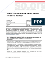 Form 1: Proposal For A New Field of Technical Activity:: Isiri