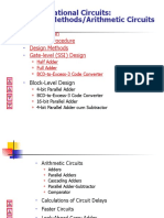 Combinational Circuits: Design Methods/Arithmetic Circuits: Analysis Procedure Design Methods Gate-Level (SSI) Design