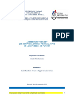 Anteproyecto de Codigo Procesal Civil de La Republica de Panama Version 31 Interactivo