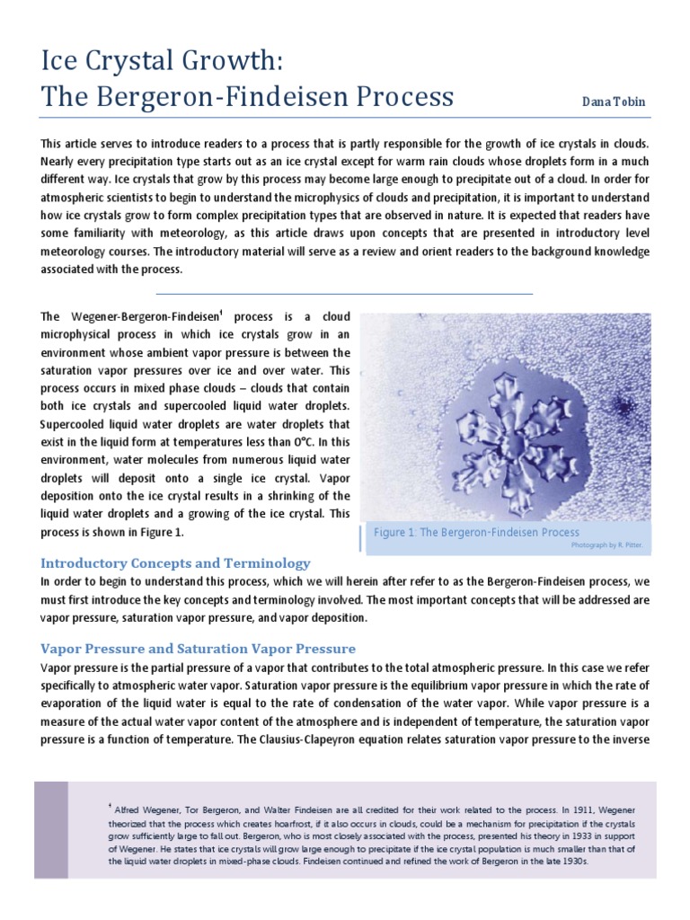 bergeron_process 12345 PDF Ice Evaporation