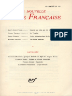 La Nouvelle Revue Francaise N 193 Janvier 1969