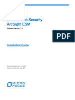 Micro Focus Security Arcsight Esm: Installation Guide