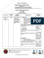 Department of Education: Weekly Home Learning Plan