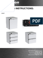 Under Counter Refrigeration Operating Instructions