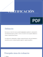 CERTIFICACIÓN