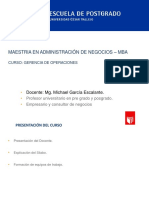 Gerencia de operaciones MBA - Análisis del ciclo operativo de la empresa