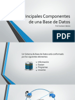 Principales Componentes de Una Base de Datos