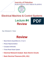 Electrical Machine & Control Systems Lecture Review